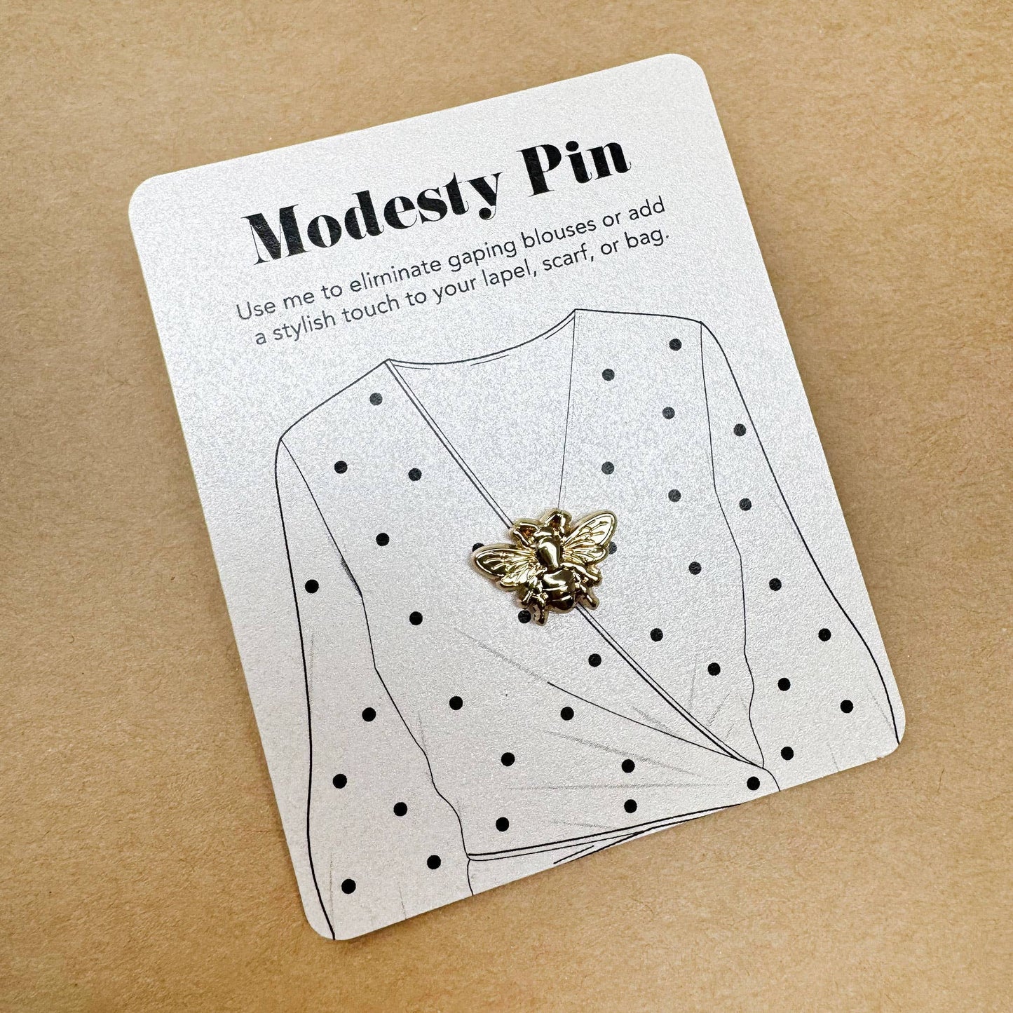 Modesty Bee pin Brooch