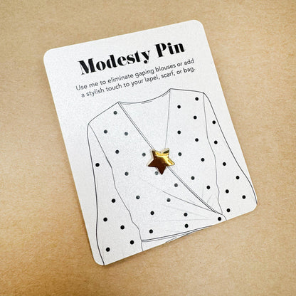 Modesty Star Pin Brooch