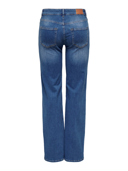 BLUSH MID WAIST STRAIGHT JEANS