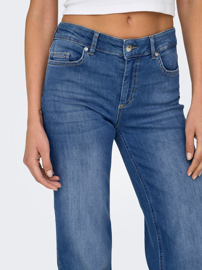 BLUSH MID WAIST STRAIGHT JEANS