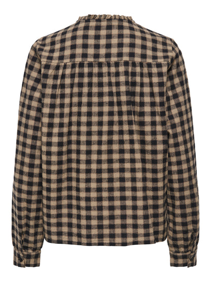 FRIDA CHECK BOW DETAIL SHIRT