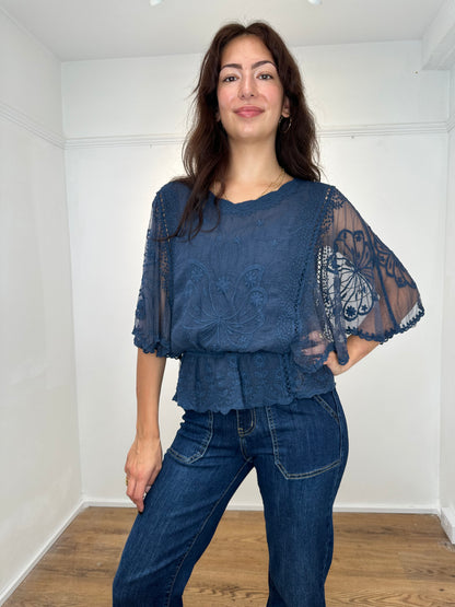 The Bramfield wide leg jeans - dark denim