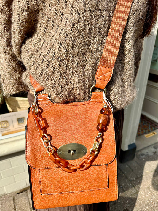 Tan Crossbody Everyday Vegan Leather Bag