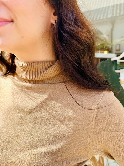 Sophia Supersoft Roll Neck Knit- Camel