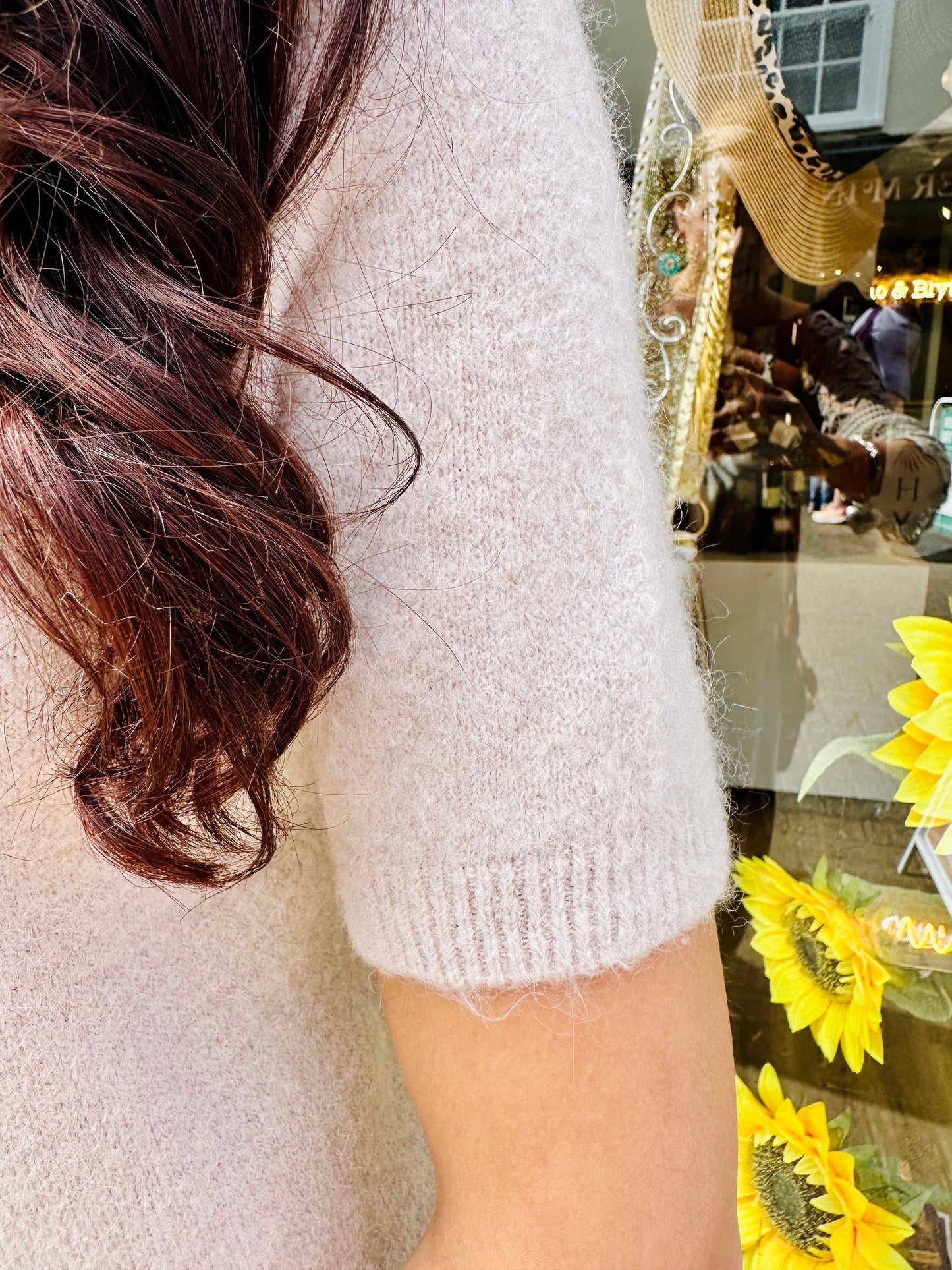The Sydney Supersoft Short Sleeve Knit- Cream
