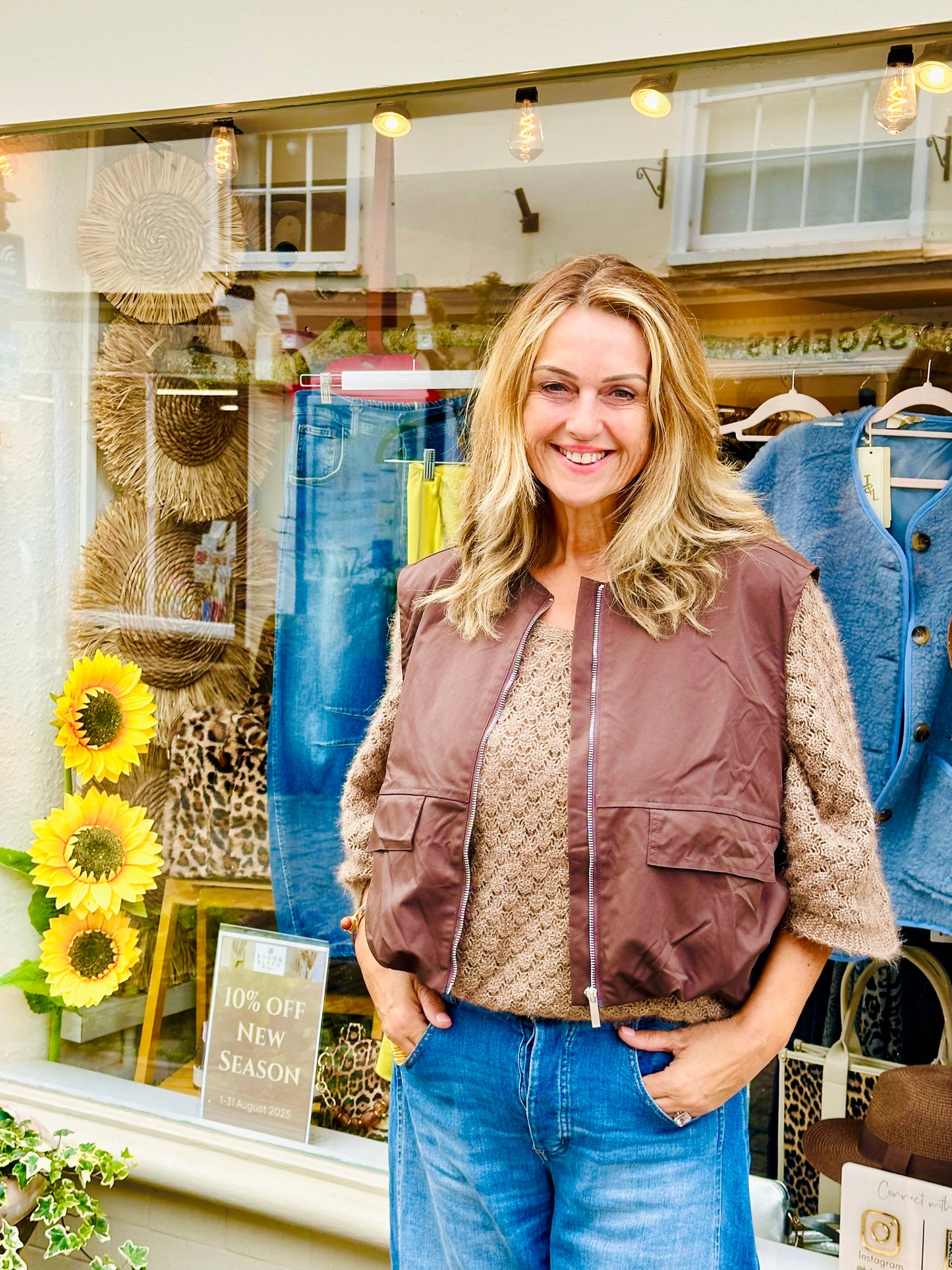 Chelsea Brown Utility Gilet- Chocolate Brown