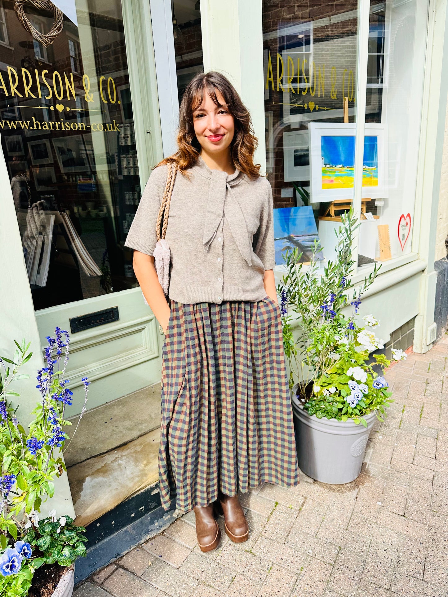 Autumn Check Dress