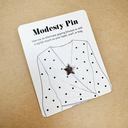 Modesty Star Pin Brooch