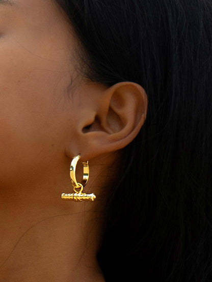MARGOT T-BAR HOOPS