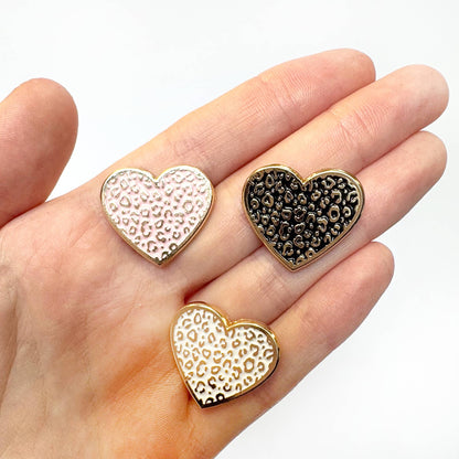 Sending You Love postcard style card with heart pin