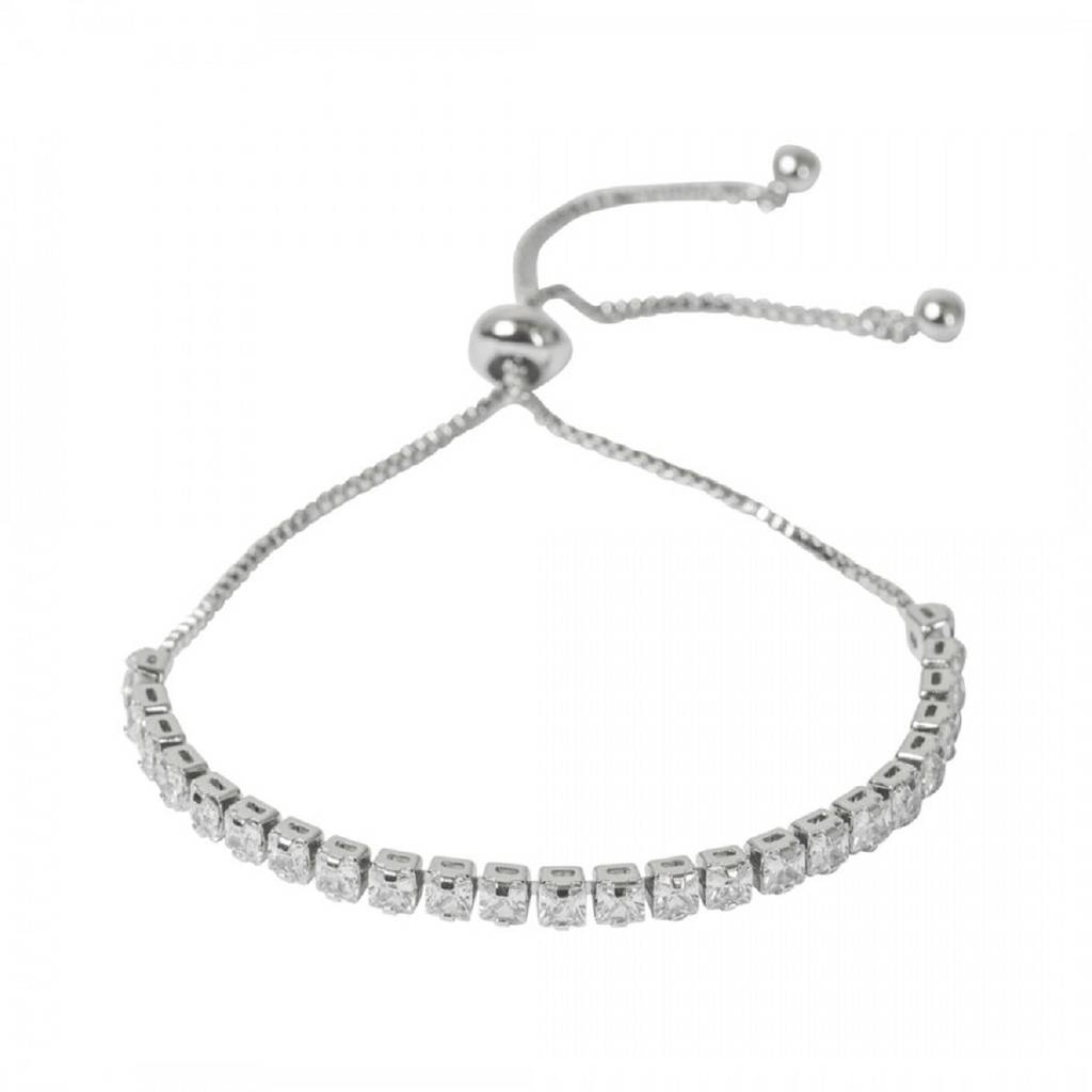 Sparkly Simple Pull Slider Adjustable Bracelet