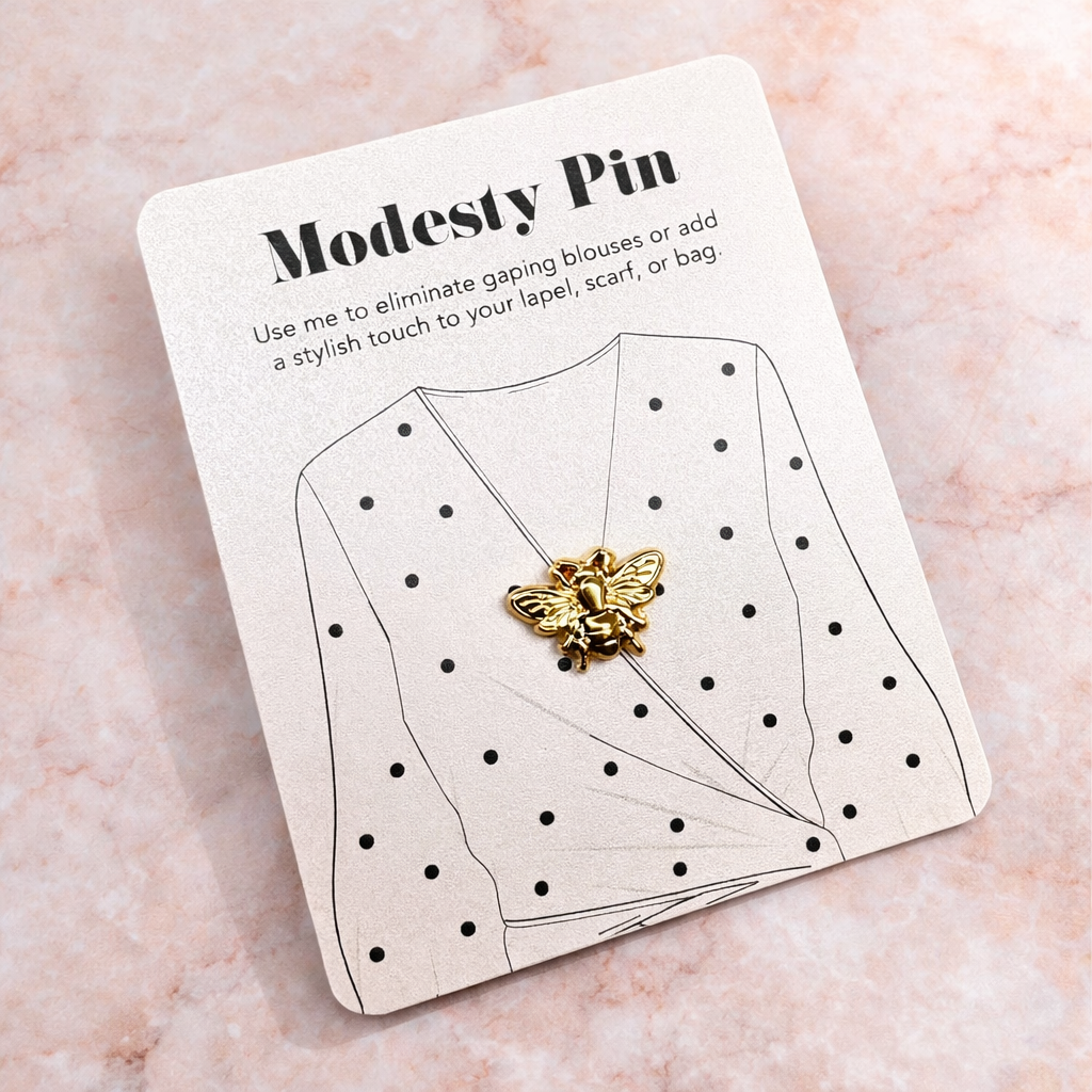 Modesty Bee pin Brooch
