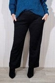 Turn Up Trousers - Black