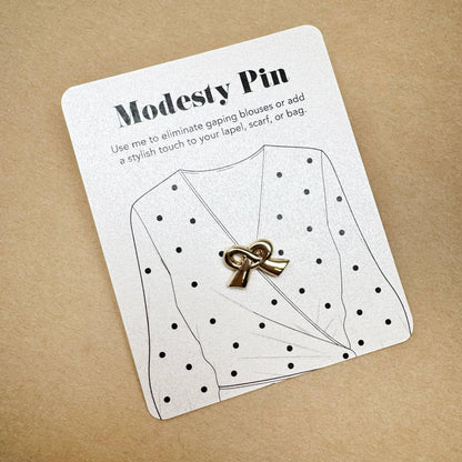 Modesty Bow pin Brooch