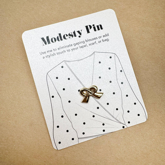 Modesty Bow pin Brooch