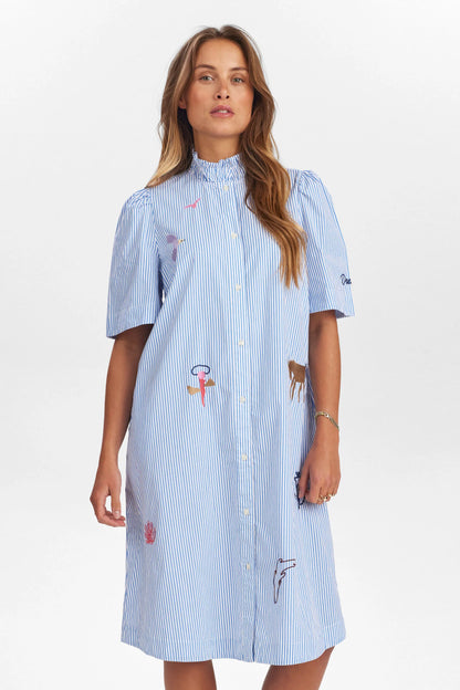 Numph Nudebora Stripe Dress