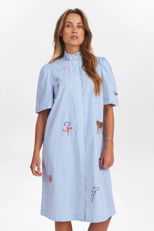 Numph Nudebora Stripe Dress